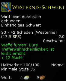Westernis-Schwert